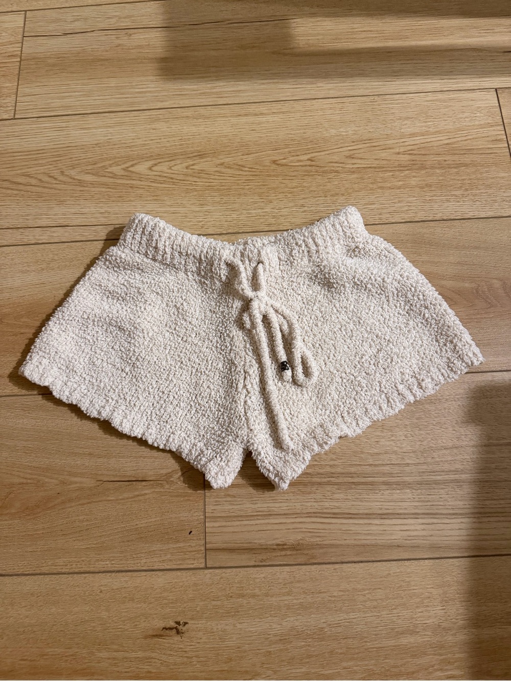 Cozy Cream PJ Shorts